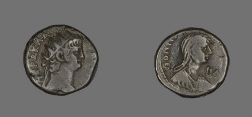 Tetradrachm (Coin) Portraying Emperor Nero, AD 54/68, Roman, minted in Alexandria, Roman Empire,