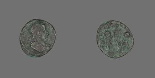 Coin Depicting an Emperor, 4th century AD, Roman, Roman Empire, Bronze, Diam. 1.6 cm, 1.79 g