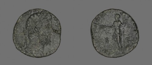 Sestertius (Coin) Portraying Marcus Aurelius or Lucius Verus, AD 161/180, Roman, Roman Empire,
