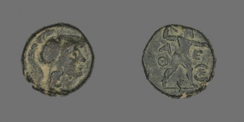Coin Depicting the Goddess Athena, after 322 BC or 220/83 BC, Greek, minted in Athens, Athens,
