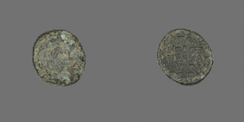 Coin Depicting the Hero Herakles or the God Dionysos (?), 3rd century BC and later, Greek, Ancient
