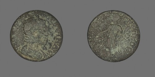 Coin Portraying the Empress Tranquillina, AD 193/217, Roman, Roman Empire, Bronze, Diam. 2.2 cm, 4
