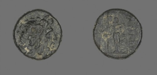 Coin Depicting the God Zeus, 133/48 BC, Greek, Greece, Bronze, Diam. 1.9 cm, 6.93 g