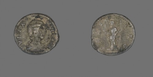 Denarius (Coin) Portraying Julia Domna, AD 193/217, Roman, Roman Empire, Silver, Diam. 1.8 cm, 3.78