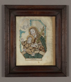 St. Joseph, 19th century, Germany, 22.9 x 19.7 cm (9 x 7 3/4 in.)