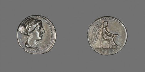 Quinarius (Coin) Depicting Liberty, 89 BC, Roman, Roman Empire, Silver, Diam. 1.8 cm, 3.91 g