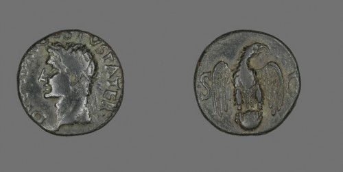 As (Coin) Portraying Emperor Augustus, AD 34/37, Roman, minted in Rome, Roman Empire, Bronze, Diam.