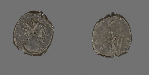 Antoninianus (Coin) Portraying Emperor Tetricus, AD 271/274, Roman, minted in Gaul, Roman Empire,