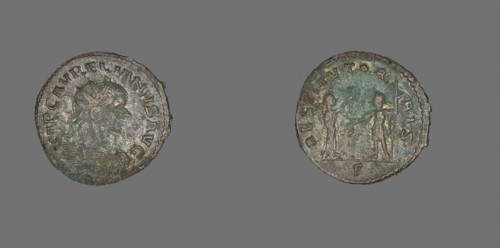 Antoninianus (Coin) Portraying Emperor Aurelian, AD 270/275, Roman, minted in Cyzicus, Roman