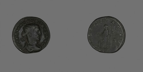 Antoninianus (Coin) Portraying Emperor Probus, AD 276/281, Roman, minted in Siscia, Roman Empire,