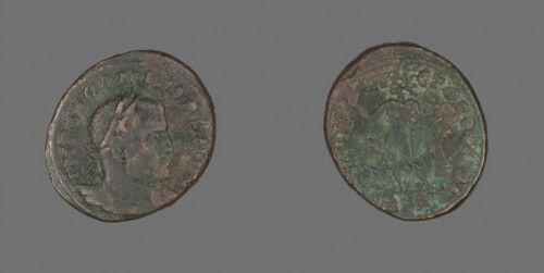 Follis (Coin) Portraying Emperor Licinius, AD 314/315, Roman, minted in Rome, Roman Empire, Bronze,