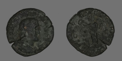Sestertius (Coin) Portraying Emperor Maximinus, AD 235/238, Roman, minted in Rome, Roman Empire,