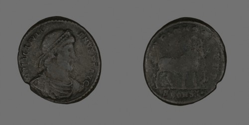 Base (Coin) Portraying Emperor Julianus, AD 360/363, Roman, minted in Aries, Roman Empire, Bronze,