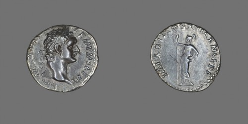 Denarius (Coin) Portraying Emperor Domitian, AD 93/94, Roman, minted in Rome, Roman Empire, Silver,