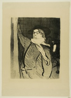 Aristide Bruant, from Le Café-Concert, 1893, Henri de Toulouse-Lautrec (French, 1864-1901), printed