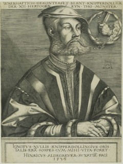 Bernard Knipperdolling, 1536, Heinrich Aldegrever, German, 1502-c.1560, Germany, Engraving in black