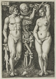 Adam and Eve, 1543, Sebald Beham (German, 1500-1550), after Barthel Beham (German, 1502-1540),