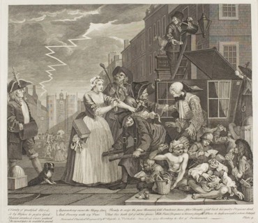 Plate Four, from A Rake’s Progress, June 1735, William Hogarth, English, 1697-1764, England,