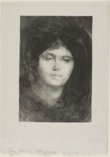 Madame Eugène Carrière, 1893, Eugène Carrière, French, 1849-1906, France, Lithograph in black on