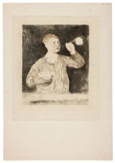 Boy Blowing Soap Bubbles, late 1868/early 1869, Édouard Manet (French, 1832-1883), printed by Henri
