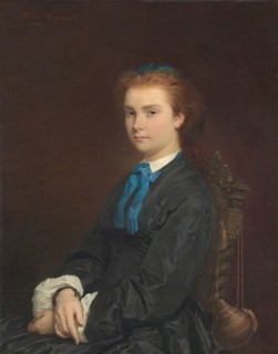 Portrait of a Young Woman, 1863, Henri Regnault, French, 1843-1871, France, Oil on canvas, 92.1 ×