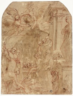 Study for the Trial of Saint Dominic’s and Albigensian Books by Fire, 1614/16, Leonello Spada,
