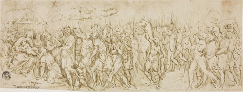 Adoration of the Magi, 1560/80, Possibly Lattanzio Gambara, Italian, c. 1530-1574, Italy, Pen and