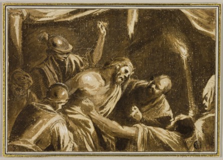 Christ Crowned with Thorns, n.d., After Jacopo Bassano, Italian, c. 1510-1592, Italy, Pen and brown