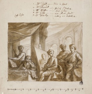 Company of Painters, c. 1719, Attributed to James Thornhill (English, 1675-1734), or William