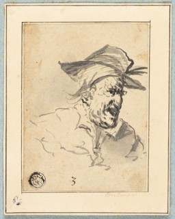 Character Sketch, n.d., Possibly John Hamilton Mortimer (English, 1740-1779), or Francis Le Piper