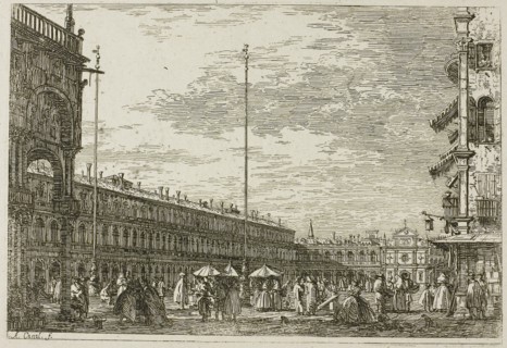 Le Procuratie niove e S. Ziminian V, from Vedute, 1735/44, Canaletto, Italian, 1697-1768, Italy,