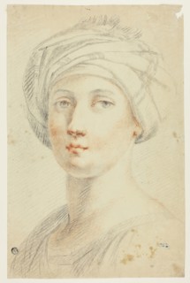 Portrait Bust of Young Woman in Turban, n.d., Attributed to David Allan (Scottish, 1744-1796), or