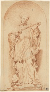 Saint Francis Holding a Crucifix, n.d., Attributed to Edme Bouchardon (French, 1698-1762), after