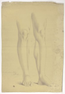 Legs after Antique Statue of Standing Figure, 1775, John Downman, English, 1750-1824, England,