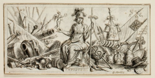 Nobilitas, n.d., George Vertue, English, 1684-1756, England, Pen and brown ink with brush and gray