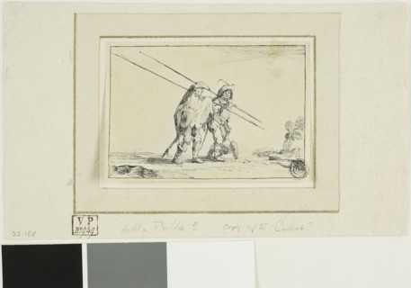 Two Soldiers with Staffs, n.d., After Jacques Callot, French, 1592-1635, France, Pen and black ink