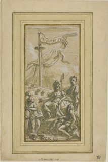 Securitas Publica, 1718/25, James Thornhill, English, 1675-1734, England, Pen and brown ink with