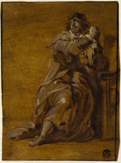 Man with Hands Clasped, n.d., Style of Thomas Willeboirts (Flemish, 1614-1654), or Style of Jacques