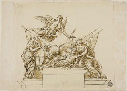Unexecuted Design for the Monument to the First Duke of Marlborough, c. 1733, John Michael Rysbrack