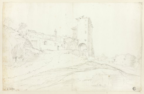 Buildings Amid Ruins in Roman Campagna, n.d., Guilliam Dujardin, Dutch, c. 1597-after 1647,