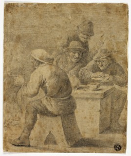 Four Peasants at Table, n.d., After Adriaen Brouwer (Flemish, 1605/06-1638), or possibly Frans Hals