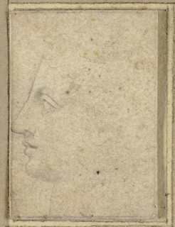 Head of a Youth in Profile to Left, n.d., Unknown Artist, Italian, early 16th century, Italy, Black