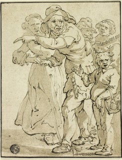 Peasants, n.d., Jacob Cornelis Ploos van Amstel, Dutch, 1726-1798, Netherlands, Pen and wash on