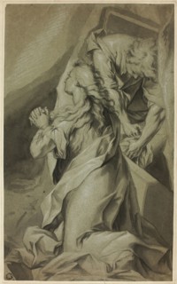 Kneeling Magdalene and Tomb Attendant, n.d., After Federico Barocci, Italian, c. 1535-1612, Italy,