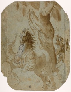 Conversion of St. Paul (recto), Man Seen from Back (verso), late 16th century (recto), n.d.