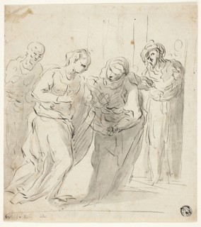 Visitation, n.d., Unknown artist, German, 18th century, Germany, Pen and black ink with brush and