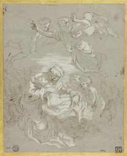 Madonna and Child with Angels, c. 1700, Attributed to Johann Carl Loth (German, 1632-1698) or