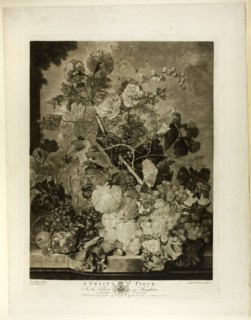 A Fruit Piece, from The Houghton Gallery, 1781, Richard Earlom (British, 1743-1822), After Jan van