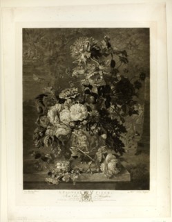 A Flower Piece, from The Houghton Gallery, 1778, Richard Earlom (British, 1743-1822), after Jan van