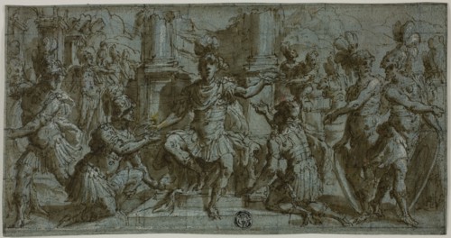 Mars (or Alexander?) Distributing the Victor’s Wreaths, 1560/65, Andrea Semino, Italian, c.
